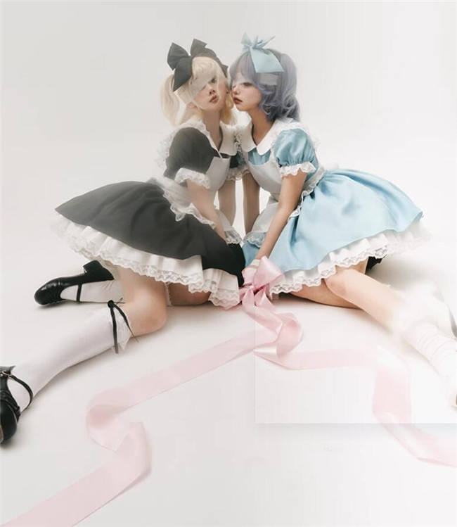 Plus Size Alice Dreamland Maid Lolita Dress and Apron