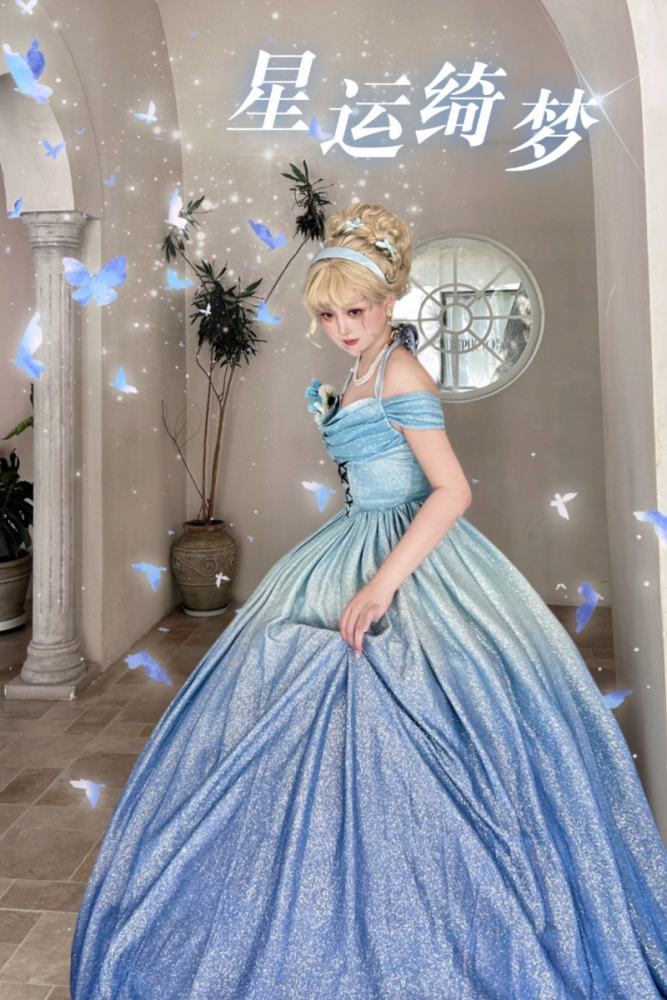 Rose Ruins Floor Length Sweet Formal Dress