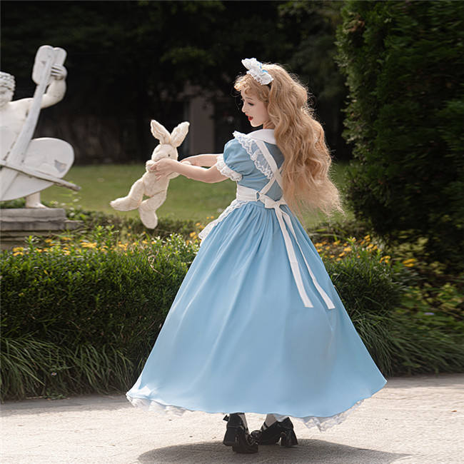 Plus Size Alice Dreamland Maid Lolita Dress and Apron