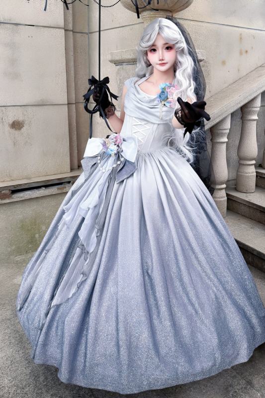 Rose Ruins Floor Length Sweet Formal Dress