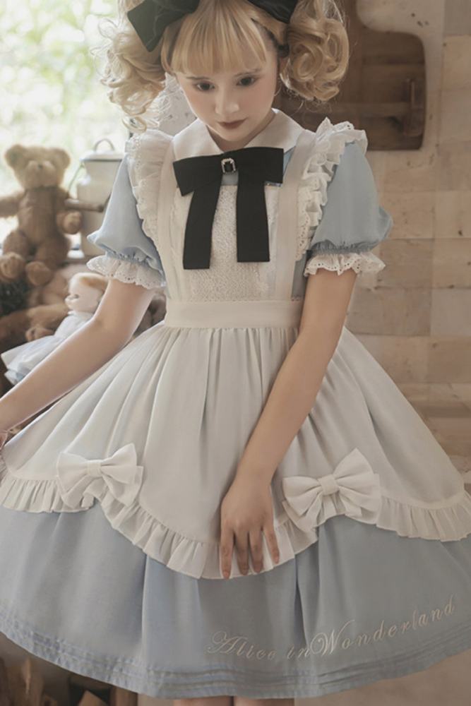 Unchartde Stars Alice in Wonderland Lolita OP and Apron