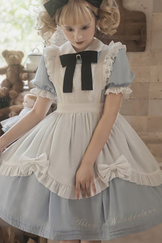 Alice in Wonderland Lolita OP and Apron