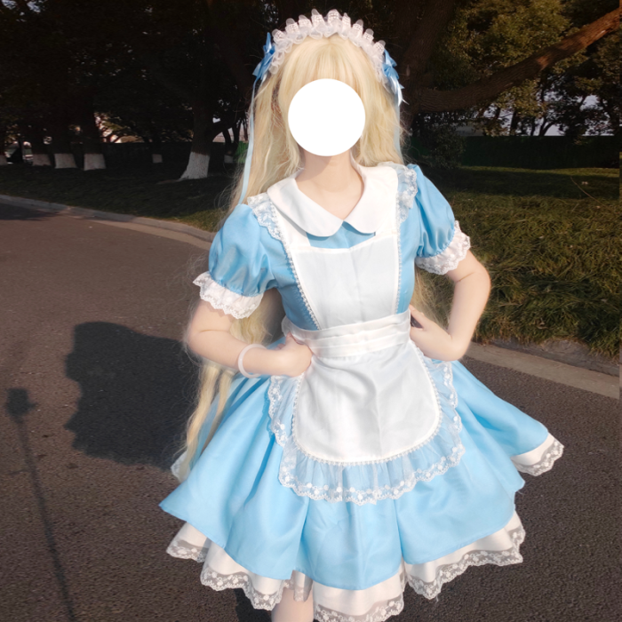 Plus Size Alice Dreamland Maid Lolita Dress and Apron