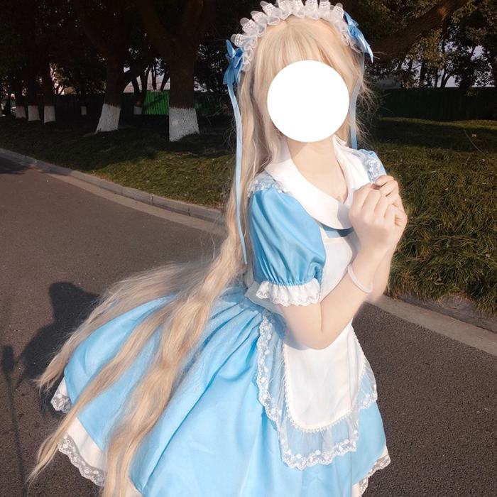 Plus Size Alice Dreamland Maid Lolita Dress and Apron