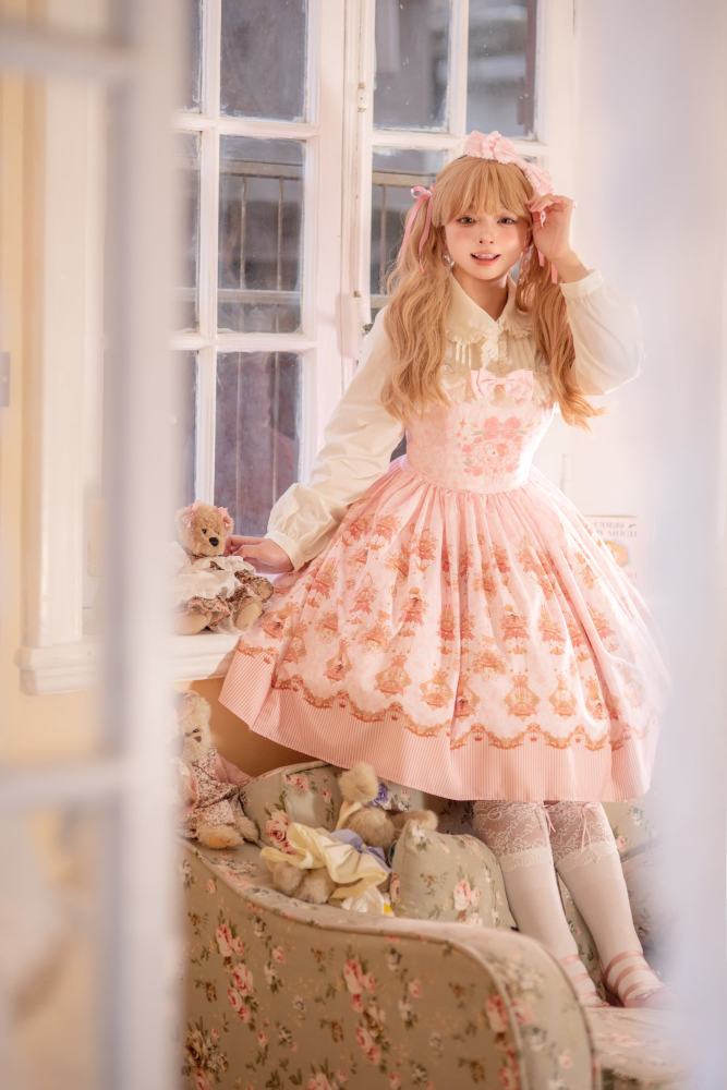 Strawberry Witch the Rabbit in the Rose Garden Lolita Dress, Skirt and Blouse
