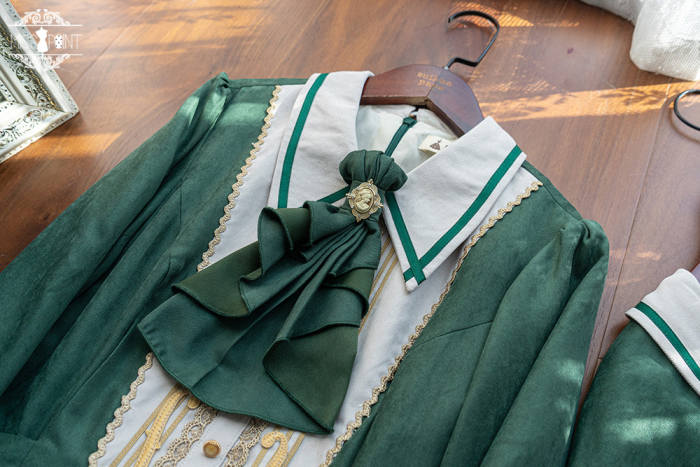 Miss Point Golden Movement College Lolita Dress One Piece Green XL In Stock