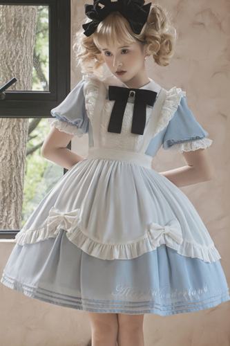 Alice in Wonderland Lolita OP and Apron