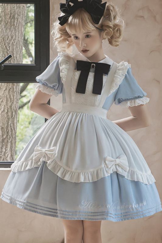Alice in Wonderland Lolita OP and Apron