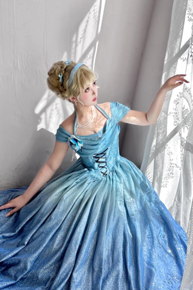 Rose Ruins Floor Length Sweet Formal Dress