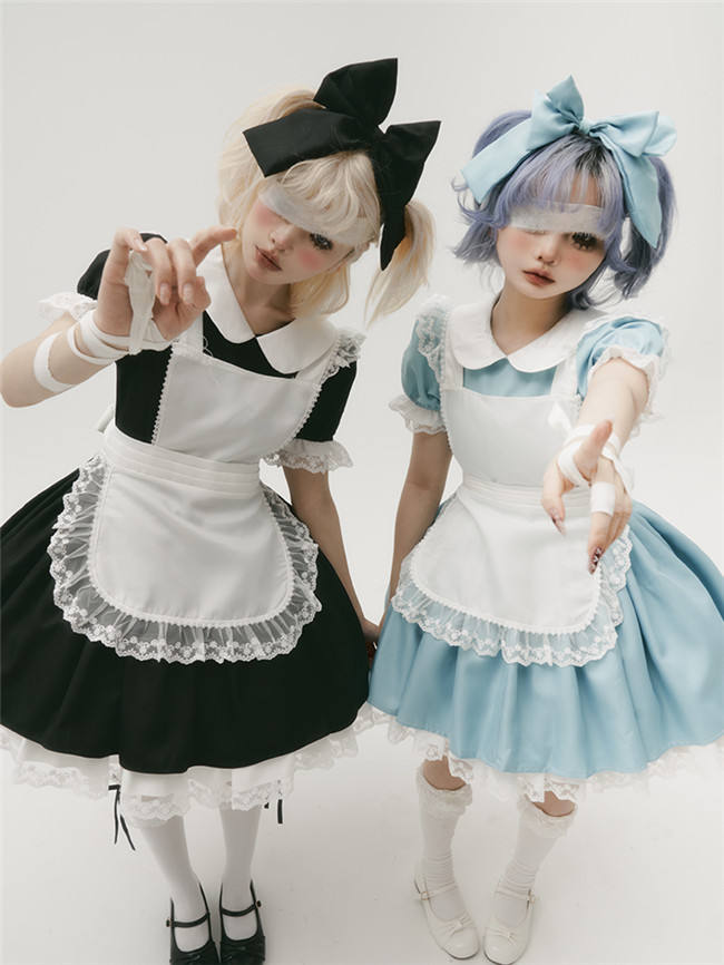 Plus Size Alice Dreamland Maid Lolita Dress and Apron