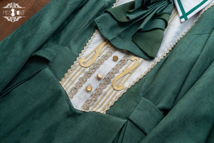Miss Point Golden Movement College Lolita Dress One Piece Green XL In Stock