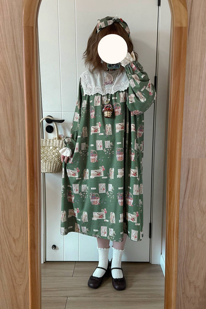 Miss Point Forest Book Loose Babydoll Lolita One Piece