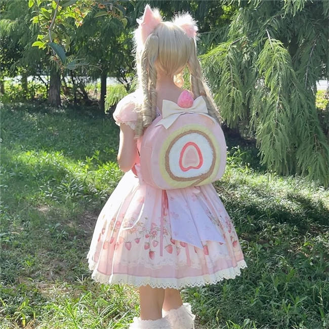 Strawberry Roll Cake Lolita Bags