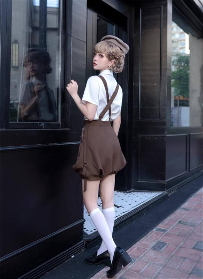 Unchartde Stars Bunny Detective Ouji Lolita Blouse, Vest and Pants