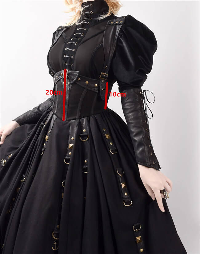 Foxtrot Ghost Ship Gothic Corset Lolita Jumper Dress and Blouse