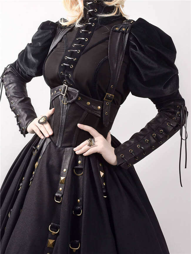 Foxtrot Ghost Ship Gothic Corset Lolita Jumper Dress and Blouse