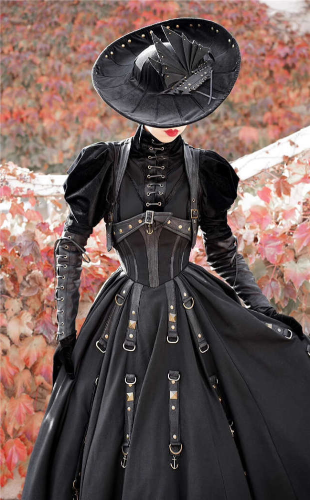 Foxtrot Ghost Ship Gothic Corset Lolita Jumper Dress and Blouse