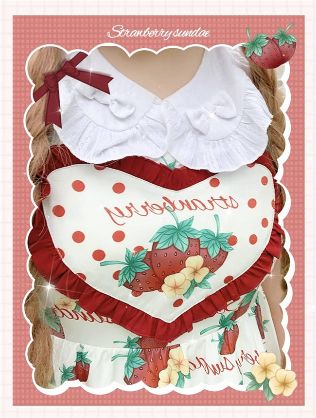 Sweet Strawberry Lolita Jumper Dress