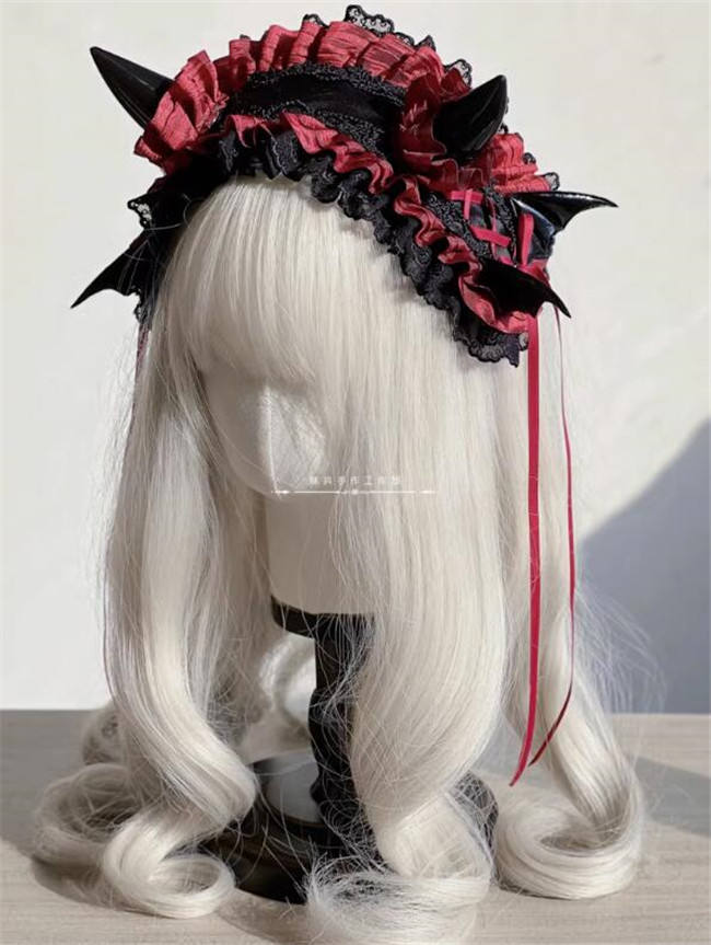 Demon Horn Headdress Lolita Headband