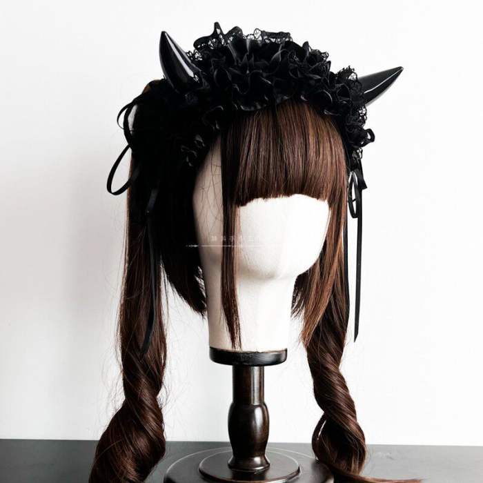 Devil's Horn Goth headdress Lolita Headband