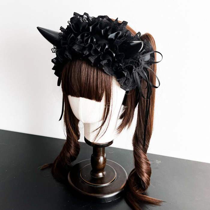 Devil's Horn Goth headdress Lolita Headband