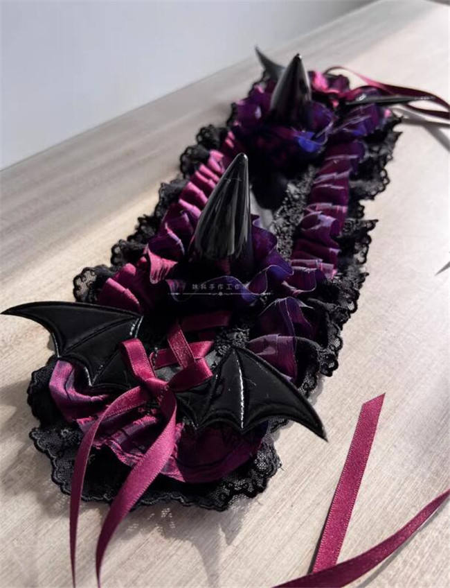 Demon Horn Headdress Lolita Headband