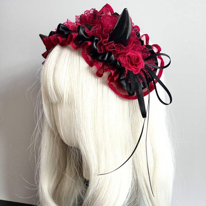 Devil's Horn Goth headdress Lolita Headband