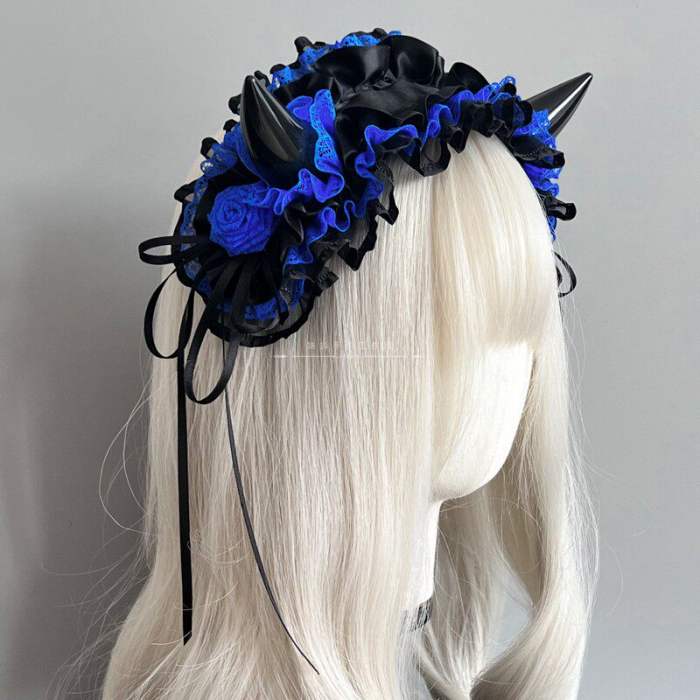 Devil's Horn Goth headdress Lolita Headband