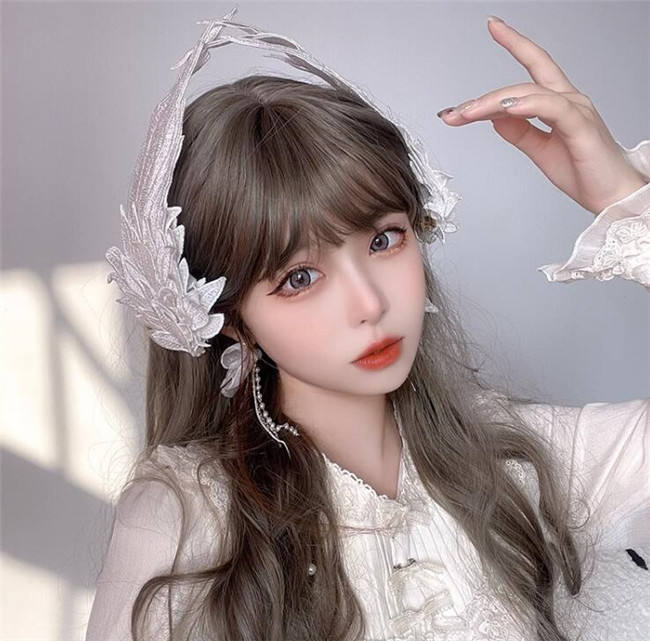 Angle Wings Feather Embroidery Lolita Hairclip