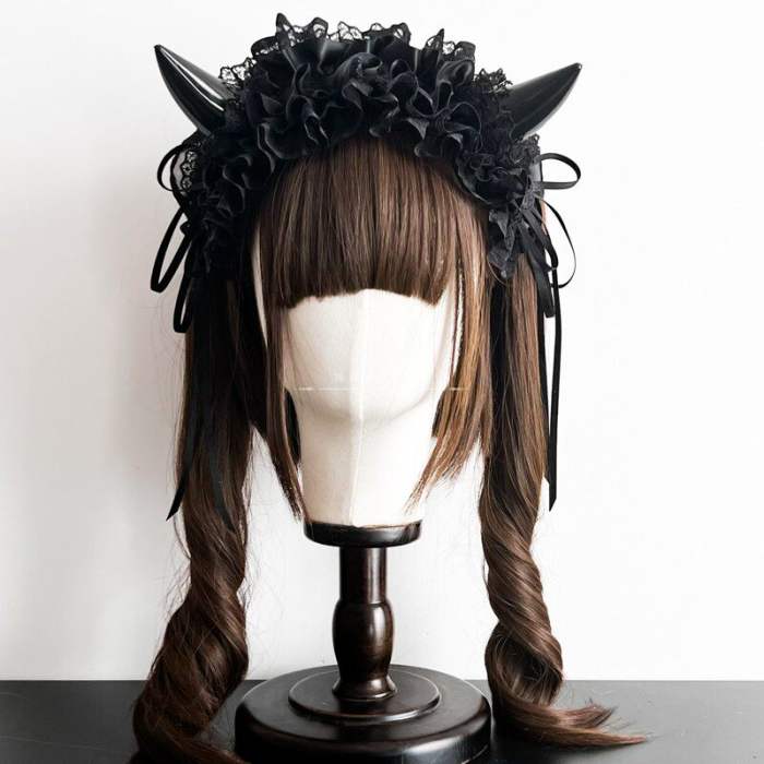 Devil's Horn Goth headdress Lolita Headband
