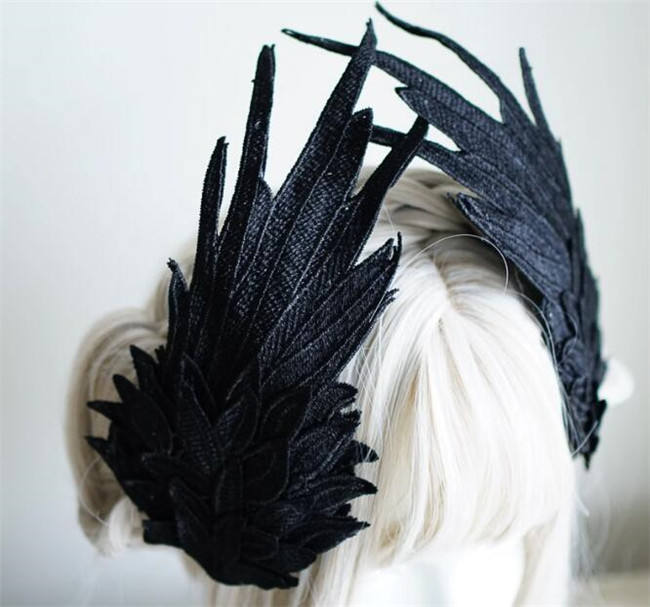 Angle Wings Feather Embroidery Lolita Hairclip