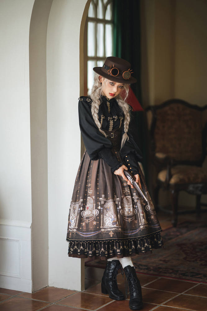 Miss Point ~ Demon Hunting Notes Skirt