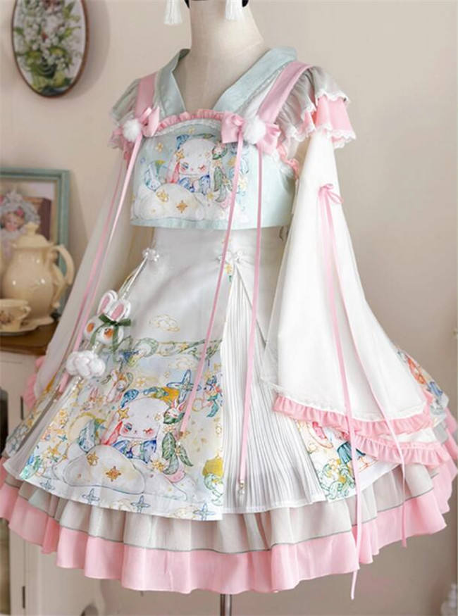Ying Luo Fu The Laurel Prayer Qi Lolita Dress and Blouse