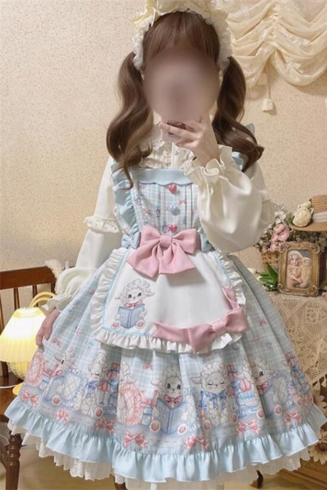 Bedtime Story Sweet Lolita Dress, Apron and Blouse