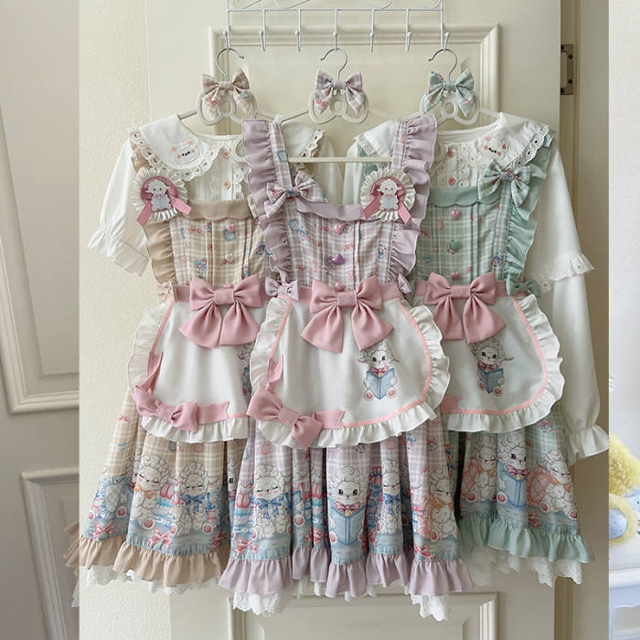 Bedtime Story Sweet Lolita Dress, Apron and Blouse