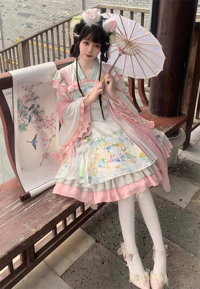 Ying Luo Fu The Laurel Prayer Qi Lolita Dress and Blouse