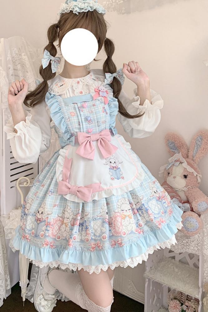 Bedtime Story Sweet Lolita Dress, Apron and Blouse