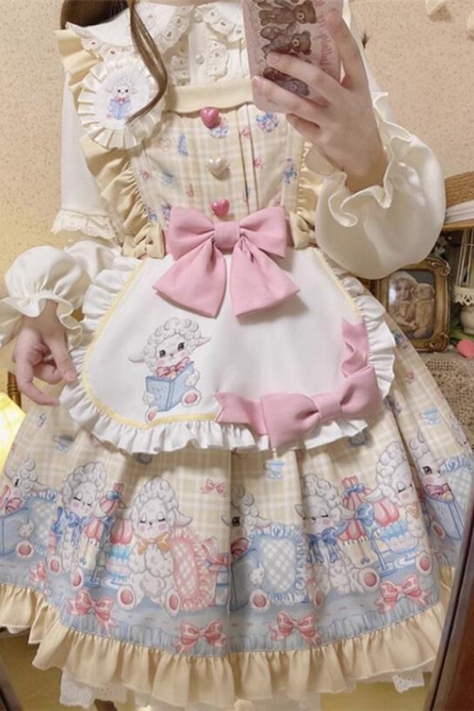 Bedtime Story Sweet Lolita Dress, Apron and Blouse