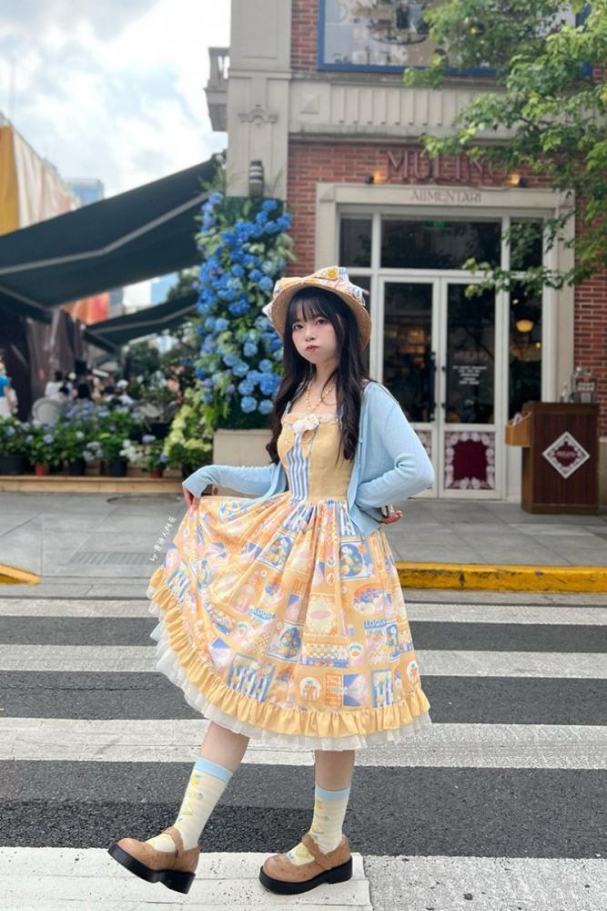 Miss Point Loquat Sweet Lolita Jumper Dress