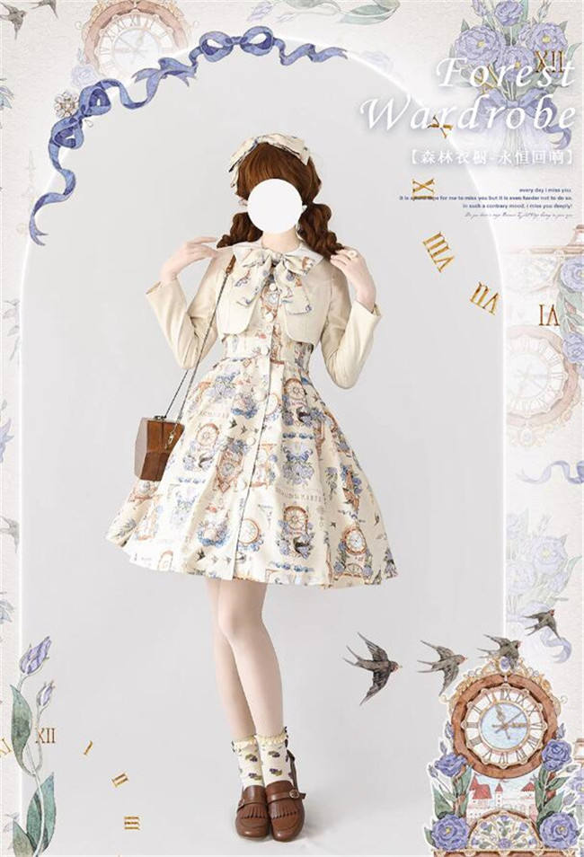 Forest Wardrobe Eternal Echo Classic Lolita Dress and Coat