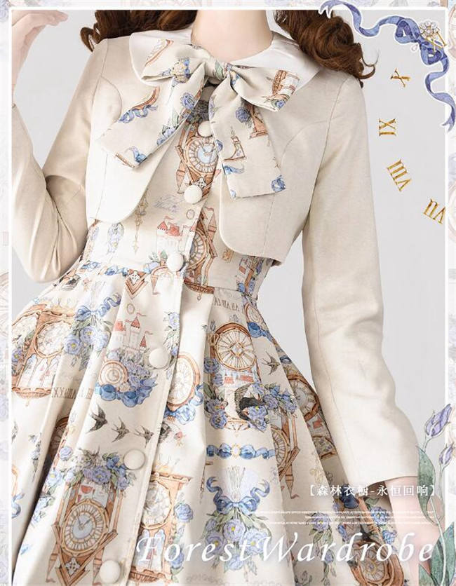 Forest Wardrobe Eternal Echo Classic Lolita Dress and Coat