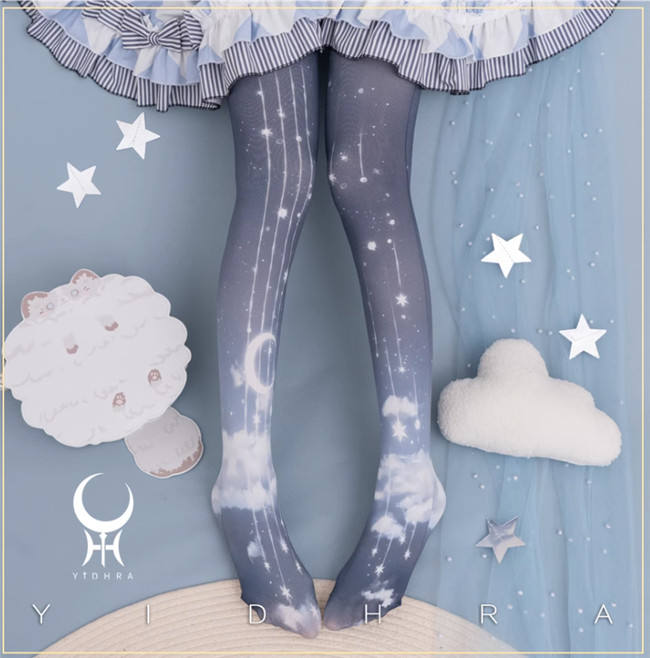 Yidhra the Moon in the Cloud Lolita Tights