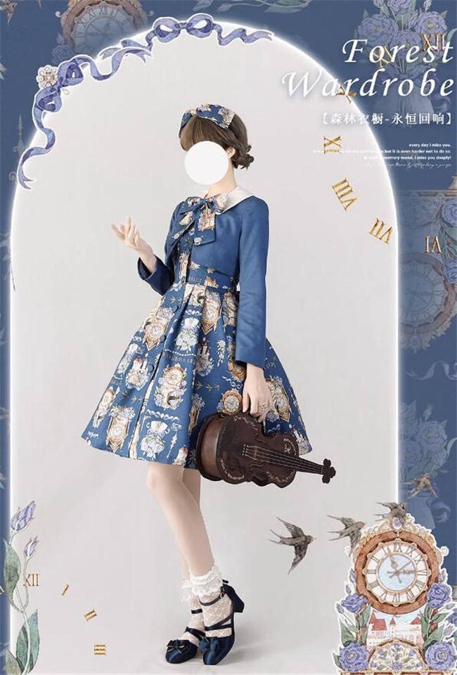 Forest Wardrobe Eternal Echo Classic Lolita Dress and Coat