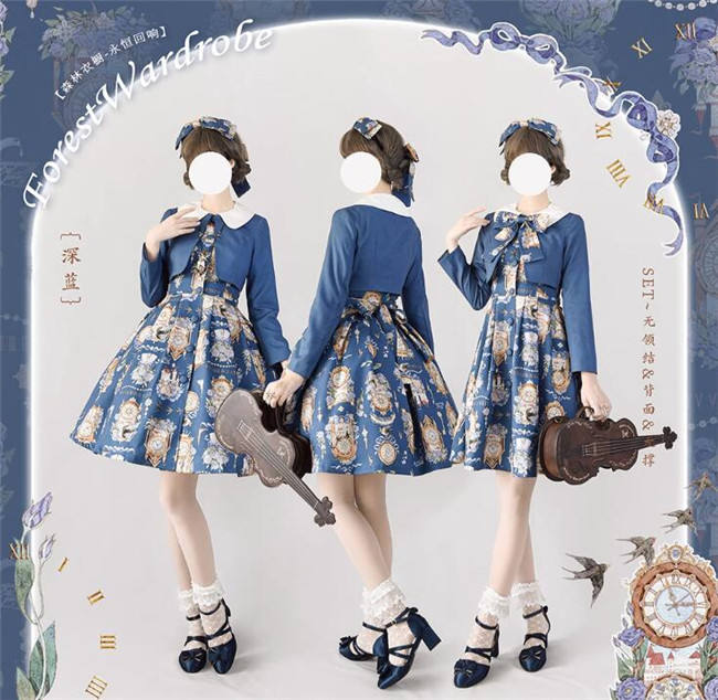 Forest Wardrobe Eternal Echo Classic Lolita Dress and Coat