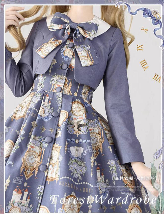 Forest Wardrobe Eternal Echo Classic Lolita Dress and Coat