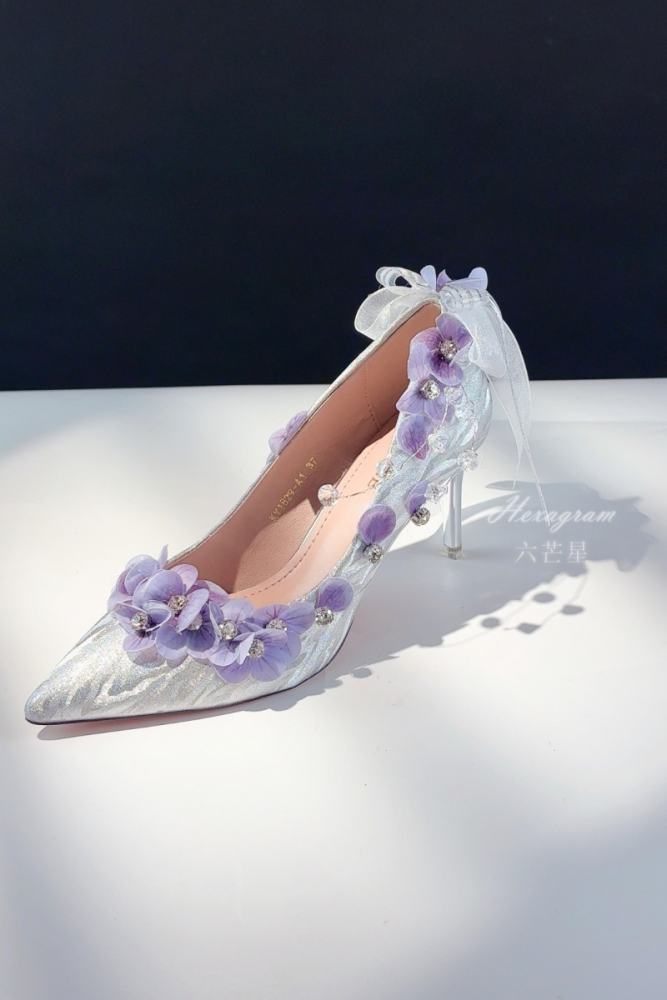 Hexagram ~Moonlight Shimmering~ Purple Blue Heels Shoes