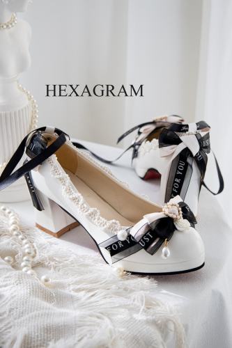 Hexagram ~Paris Holiday~ Round Toe with Thick Heels Shoes