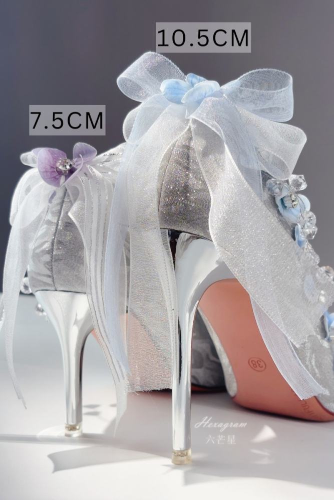 Hexagram ~Moonlight Shimmering~ Purple Blue Heels Shoes