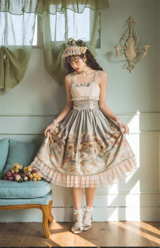 Sunflower Story Classic Lolita Dress