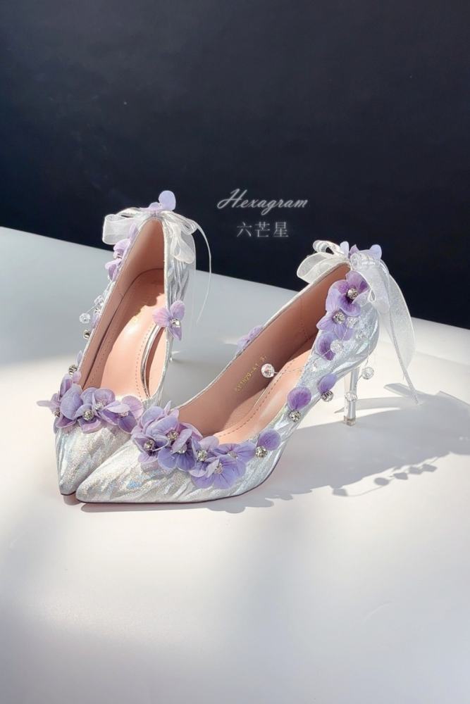 Hexagram ~Moonlight Shimmering~ Purple Blue Heels Shoes